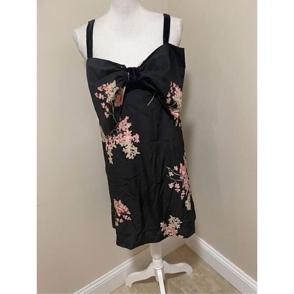 Free People Tie A Bow Mini Dress Size L - Picture 5 of 10